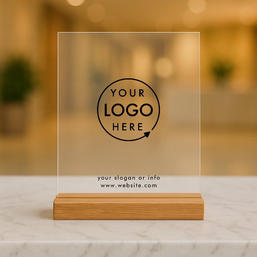 ビジネスロゴ |ミニマルシンプル主義クリーン アクリルサイン