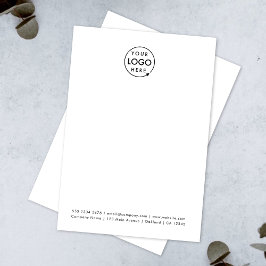 ビジネスロゴ |ミニマルモダンリストクリーンシンプル ノートカード