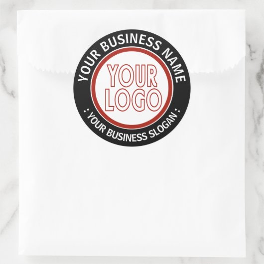 ビジネスロゴ ラウンドシール (バッグ)