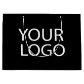 ビジネスロゴ | ロゴ入りオーダーメイドショッピングバッグ ラージペーパーバッグ (正面)