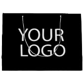 ビジネスロゴ | ロゴ入りオーダーメイドショッピングバッグ ラージペーパーバッグ (裏面)