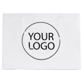 ビジネスロゴ | ロゴ入りオーダーメイドショッピングバッグ ラージペーパーバッグ (正面)