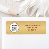 ビジネスロゴ |会社カスタム差出人住所 ラベル (インサイチュ)