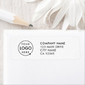 ビジネスロゴ |会社カスタム差出人住所 ラベル (インサイチュ)