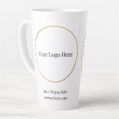 ビジネスロゴ |会社モダンテンプレート カフェラテマグ (左アングル)