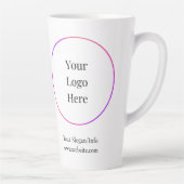 ビジネスロゴ |会社モダンテンプレート カフェラテマグ (右)