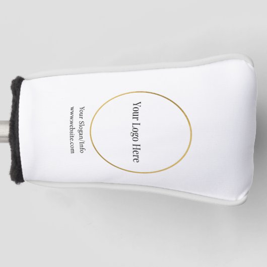 ビジネスロゴ |会社モダンテンプレート ゴルフヘッドカバー (正面)