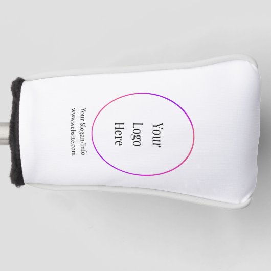 ビジネスロゴ |会社モダンテンプレート ゴルフヘッドカバー (正面)