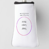 ビジネスロゴ |会社モダンテンプレート ゴルフヘッドカバー (回転90)