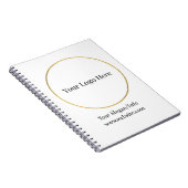 ビジネスロゴ |会社モダンテンプレート ノートブック (右側)