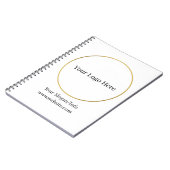 ビジネスロゴ |会社モダンテンプレート ノートブック (左側)