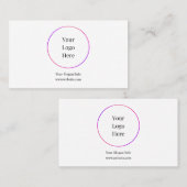 ビジネスロゴ |会社モダンテンプレート 名刺 (正面/裏面)