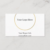 ビジネスロゴ |会社モダンテンプレート 名刺 (裏面)