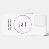 ビジネスロゴ |会社モダンテンプレート Case-Mate iPhoneケース (裏面 (横))