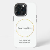 ビジネスロゴ |会社モダンテンプレート iPhoneケース (裏面)