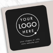 ビジネスロゴ |会社企業ののミニマリスト スクエアシール