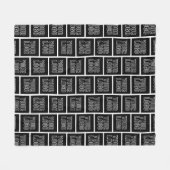 ビジネスロゴ、写真、アップロードしたデザインの追加 フリースブランケット (正面(横))