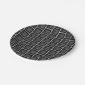 ビジネスロゴ、写真、アップロードしたデザインの追加 ペーパープレート (アングル)