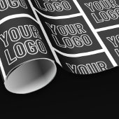 ビジネスロゴ、写真、アップロードしたデザインの追加 ラッピングペーパー