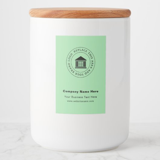 ビジネスロゴ | 名前 | カスタム食品容器ラベル フードラベル (正面)