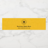 ビジネスロゴ | 名前 | キャッチフレーズ ウェブサイト プロモーション ペットボトルラベル (シングルラベル)