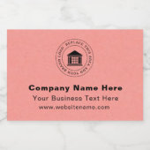 ビジネスロゴ | 名前 | スローガンWebサイトプロモーション フードラベル (シングルラベル)