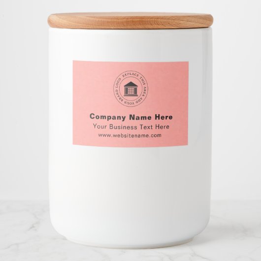 ビジネスロゴ | 名前 | スローガンWebサイトプロモーション フードラベル (正面)