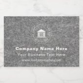 ビジネスロゴ | 名前 | スローガンWebサイトプロモーション フードラベル (シングルラベル)