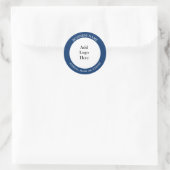 ビジネスロゴ、名前、Webサイトまたは電子メールの追加 ラウンドシール (バッグ)