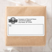 ビジネスロゴ – 差出人住所 – 郵送料 ラベル (インサイチュ)