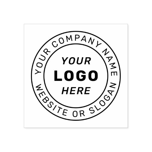 ビジネスロゴ |循環Webサイトおよび会社名 ラバースタンプ (インプリント)