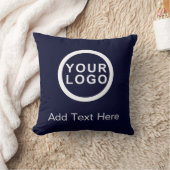 ビジネスロゴ | 文字プロモーションブランド海軍 クッション (ブランケット)