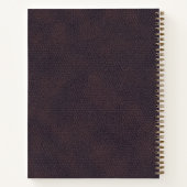 ビジネスロゴ&文字会社ブランドレザー ノートブック (裏面)