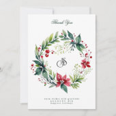 ビジネスロゴ |最も幸せな休日リース シーズンカード (正面)