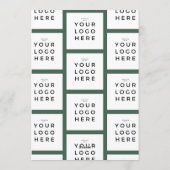 ビジネスロゴ |最も幸せな休日リース シーズンカード (裏面)