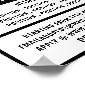 ビジネスロゴ、求人募集広告の ポスター (角)