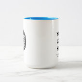 ビジネスロゴ（淡い青）大15oz ツートーンマグカップ (中央)