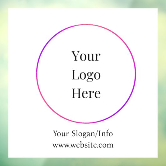 ビジネスロゴ | 現代の会社テンプレート ウィンドウサイン (シート3)