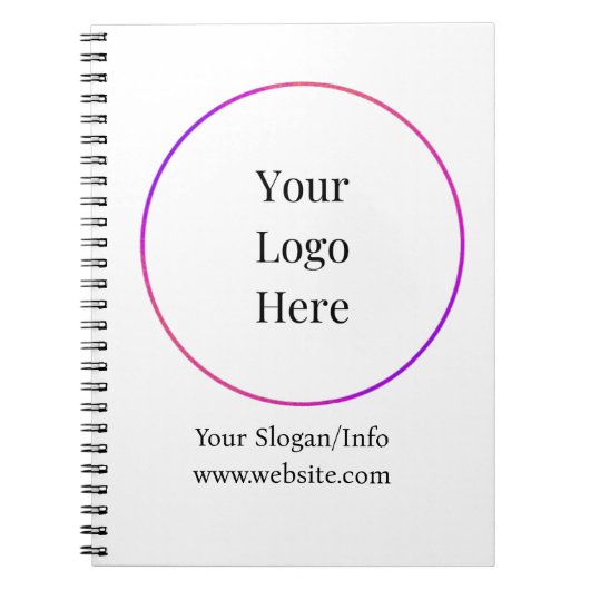 ビジネスロゴ | 現代の会社テンプレート ノートブック (正面)