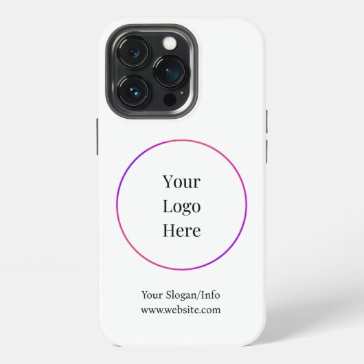 ビジネスロゴ | 現代の会社テンプレート iPhoneケース (裏面)