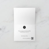 ビジネスロゴ 現代の ネイビー クリスマス サンキューカード (内部)