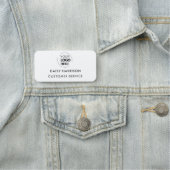 ビジネスロゴ |白人社員モダンスタッフ 名札 (インサイチュ)