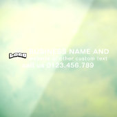 ビジネスロゴ+白文字横型ビニールカー ウィンドウサイン (シート3)