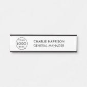 ビジネスロゴ |社員モダンスカスタム・スタッフ サインプレート (正面)