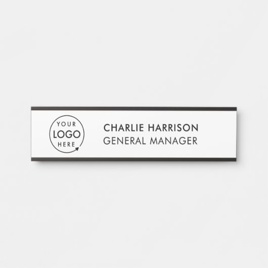 ビジネスロゴ |社員モダンスカスタム・スタッフ サインプレート (正面)