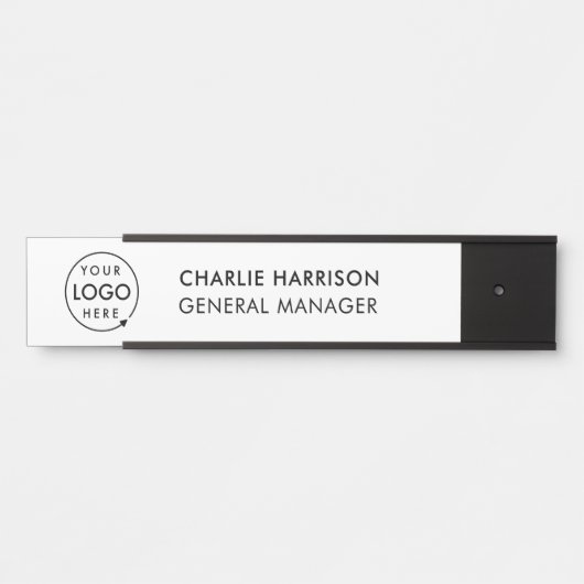 ビジネスロゴ |社員モダンスカスタム・スタッフ サインプレート (正面)