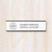 ビジネスロゴ |社員モダンスカスタム・スタッフ サインプレート (正面)