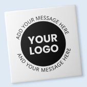 ビジネスロゴ&編集可能文字ホワイト&ブラック タイル