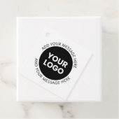 ビジネスロゴ&編集可能文字ホワイト&ブラック フェイバータグ (インサイチュ)