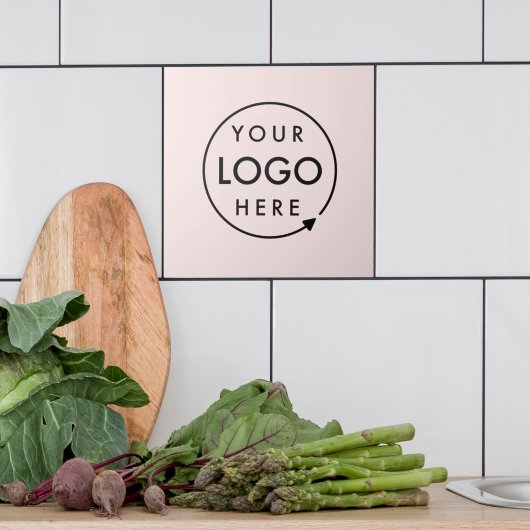 ビジネスロゴ |赤面ピンクフェミニンプロフェッショナル タイル